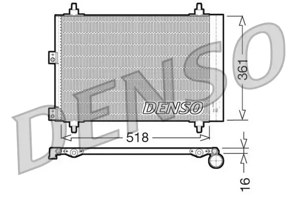 Kondensator, Klimaanlage DENSO DCN07006