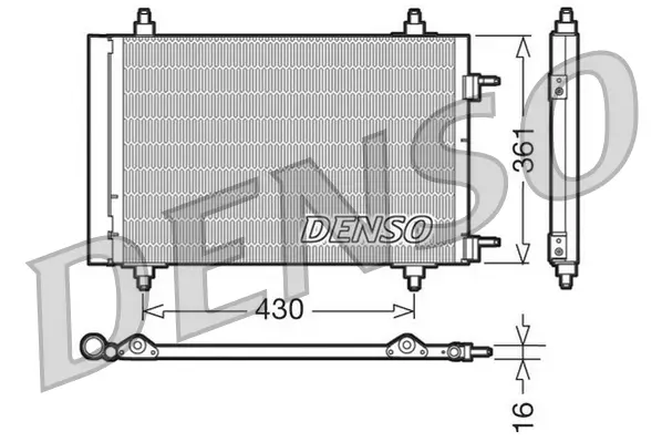 Kondensator, Klimaanlage DENSO DCN07019