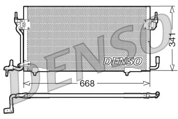 Kondensator, Klimaanlage DENSO DCN07060