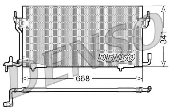 Kondensator, Klimaanlage DENSO DCN07060 Bild Kondensator, Klimaanlage DENSO DCN07060