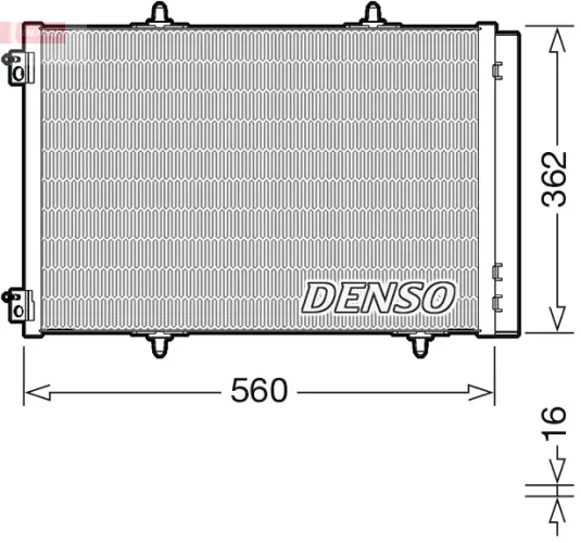 Kondensator, Klimaanlage DENSO DCN07061 Bild Kondensator, Klimaanlage DENSO DCN07061