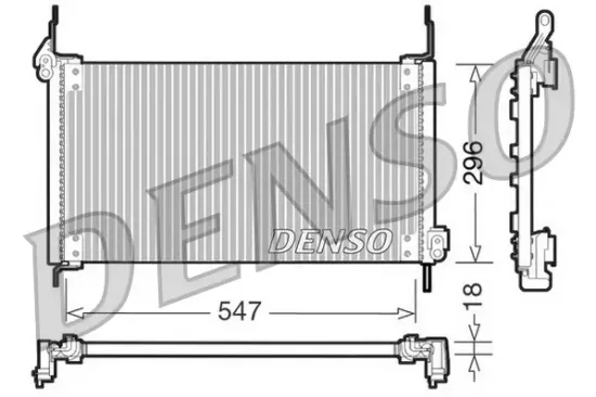 Kondensator, Klimaanlage DENSO DCN09016 Bild Kondensator, Klimaanlage DENSO DCN09016