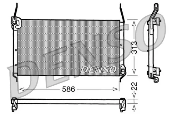 Kondensator, Klimaanlage DENSO DCN09017 Bild Kondensator, Klimaanlage DENSO DCN09017