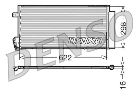 Kondensator, Klimaanlage DENSO DCN09018 Bild Kondensator, Klimaanlage DENSO DCN09018