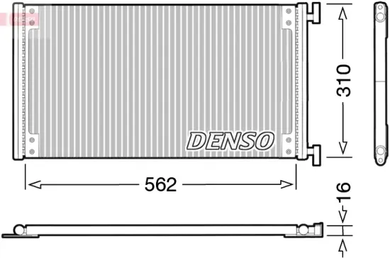 Kondensator, Klimaanlage DENSO DCN09040 Bild Kondensator, Klimaanlage DENSO DCN09040
