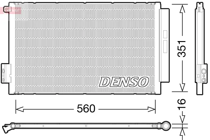 Kondensator, Klimaanlage DENSO DCN09043