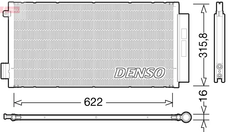 Kondensator, Klimaanlage DENSO DCN09044