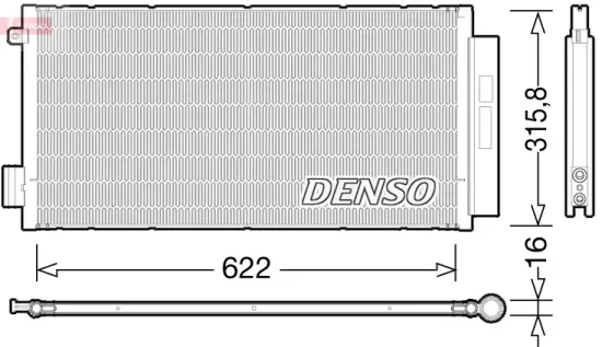 Kondensator, Klimaanlage DENSO DCN09044 Bild Kondensator, Klimaanlage DENSO DCN09044