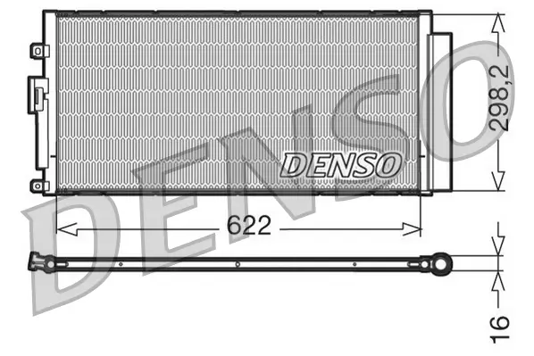 Kondensator, Klimaanlage DENSO DCN09046