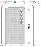 Kondensator, Klimaanlage DENSO DCN09047