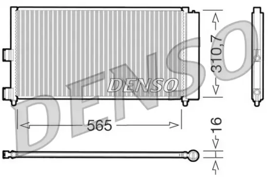 Kondensator, Klimaanlage DENSO DCN09070 Bild Kondensator, Klimaanlage DENSO DCN09070