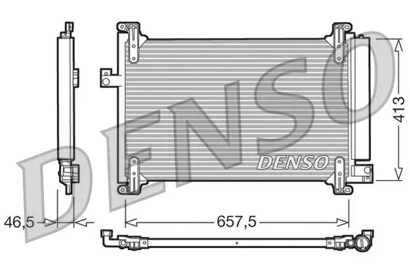 Kondensator, Klimaanlage DENSO DCN09083