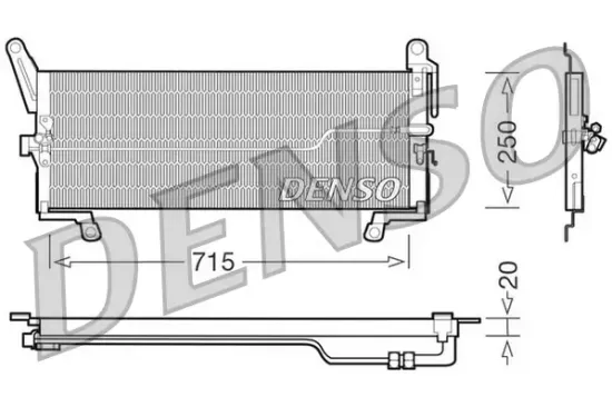 Kondensator, Klimaanlage DENSO DCN09098 Bild Kondensator, Klimaanlage DENSO DCN09098