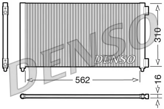 Kondensator, Klimaanlage DENSO DCN09102 Bild Kondensator, Klimaanlage DENSO DCN09102