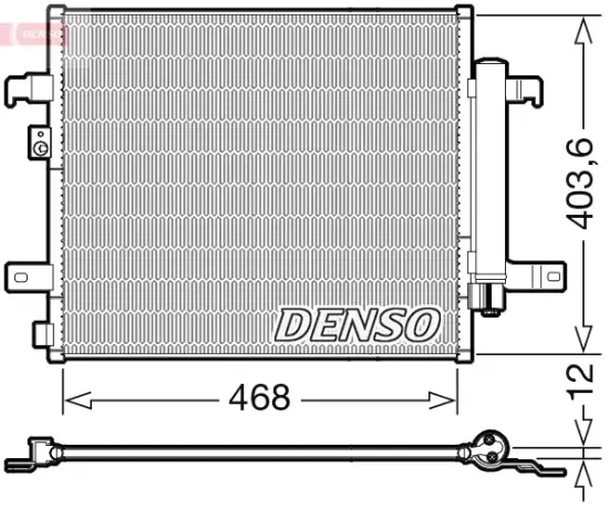 Kondensator, Klimaanlage DENSO DCN09124 Bild Kondensator, Klimaanlage DENSO DCN09124