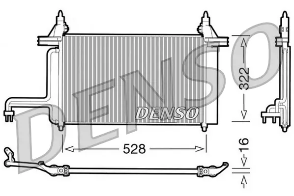 Kondensator, Klimaanlage DENSO DCN09130