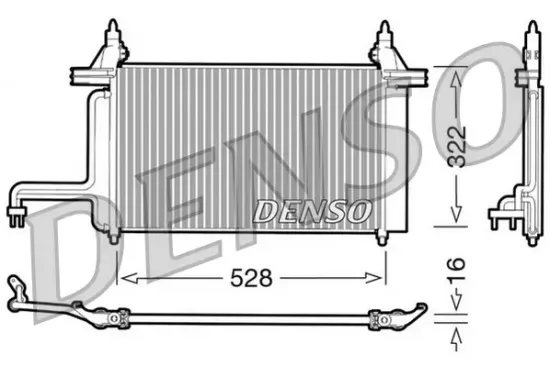 Kondensator, Klimaanlage DENSO DCN09130 Bild Kondensator, Klimaanlage DENSO DCN09130