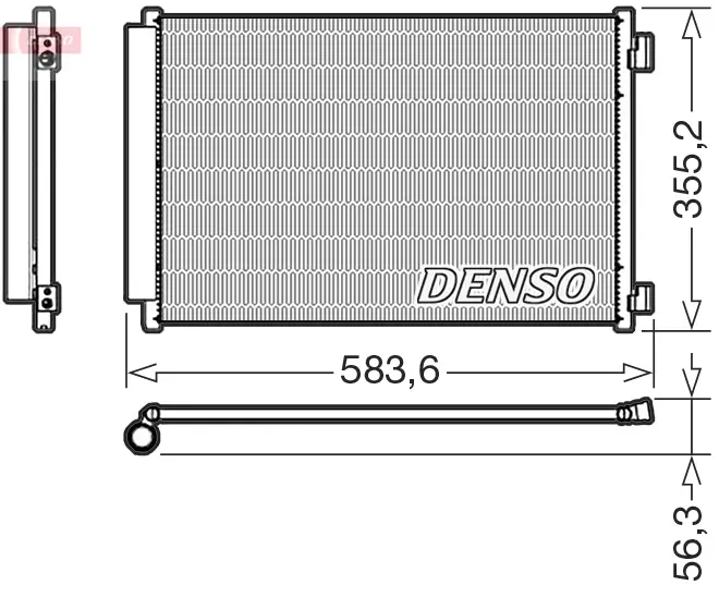 Kondensator, Klimaanlage DENSO DCN09146