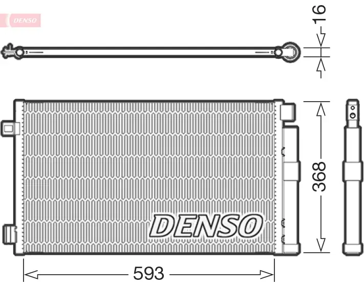 Kondensator, Klimaanlage DENSO DCN09147