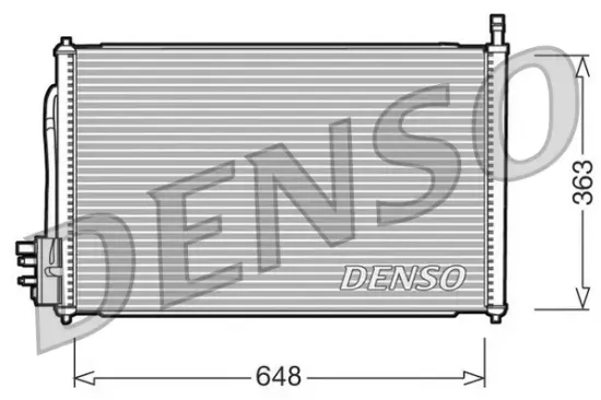 Kondensator, Klimaanlage DENSO DCN10006 Bild Kondensator, Klimaanlage DENSO DCN10006