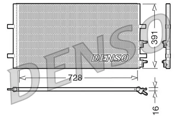 Kondensator, Klimaanlage DENSO DCN10017