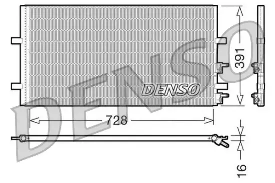 Kondensator, Klimaanlage DENSO DCN10017 Bild Kondensator, Klimaanlage DENSO DCN10017