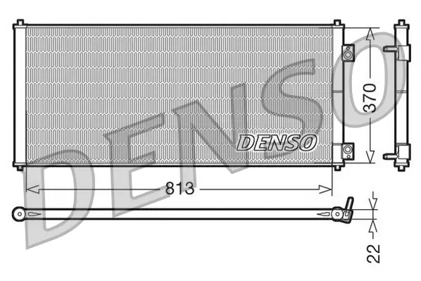 Kondensator, Klimaanlage DENSO DCN10018