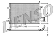 Kondensator, Klimaanlage DENSO DCN10022