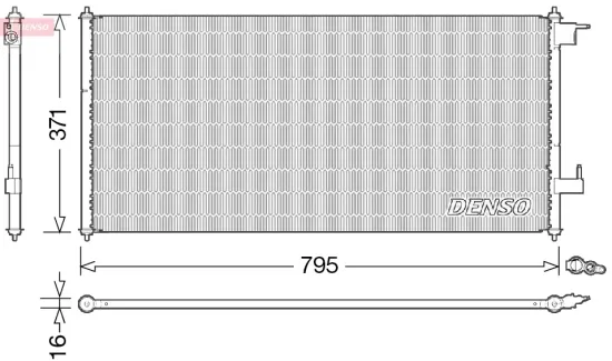 Kondensator, Klimaanlage DENSO DCN10030 Bild Kondensator, Klimaanlage DENSO DCN10030