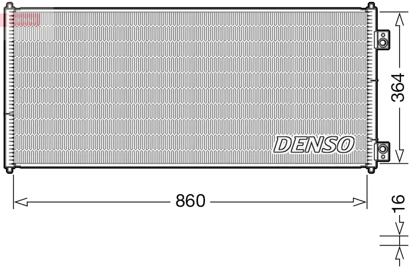 Kondensator, Klimaanlage DENSO DCN10032