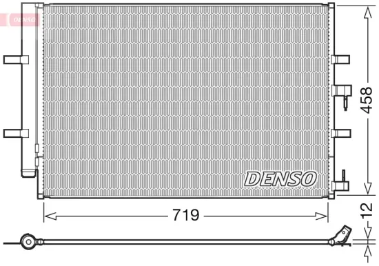 Kondensator, Klimaanlage DENSO DCN10036 Bild Kondensator, Klimaanlage DENSO DCN10036