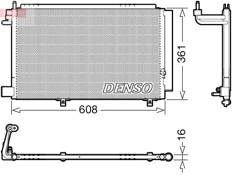 Kondensator, Klimaanlage DENSO DCN10041