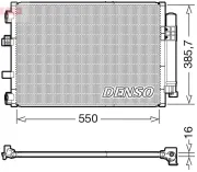 Kondensator, Klimaanlage DENSO DCN10043