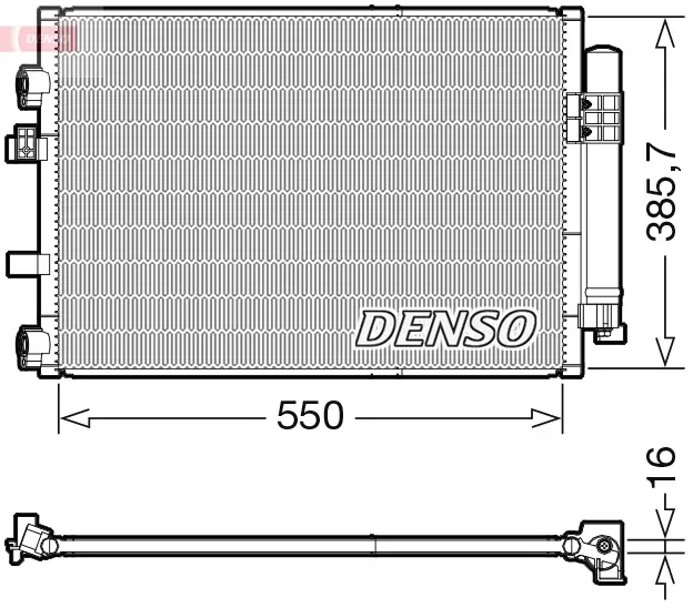 Kondensator, Klimaanlage DENSO DCN10044