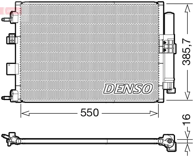Kondensator, Klimaanlage DENSO DCN10046