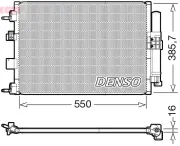 Kondensator, Klimaanlage DENSO DCN10046