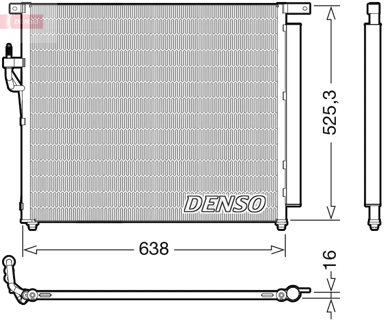 Kondensator, Klimaanlage DENSO DCN10049