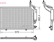 Kondensator, Klimaanlage DENSO DCN10050
