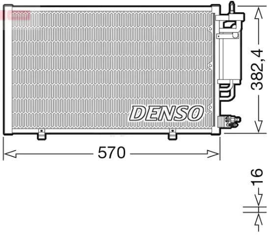 Kondensator, Klimaanlage DENSO DCN10051 Bild Kondensator, Klimaanlage DENSO DCN10051