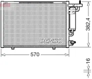 Kondensator, Klimaanlage DENSO DCN10052