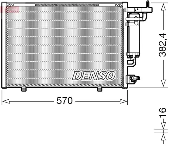 Kondensator, Klimaanlage DENSO DCN10052 Bild Kondensator, Klimaanlage DENSO DCN10052