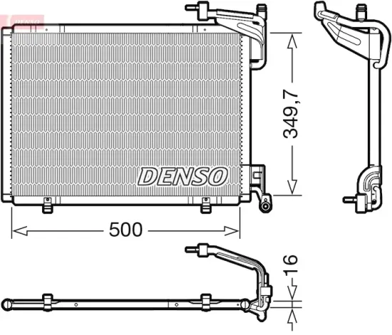 Kondensator, Klimaanlage DENSO DCN10054 Bild Kondensator, Klimaanlage DENSO DCN10054