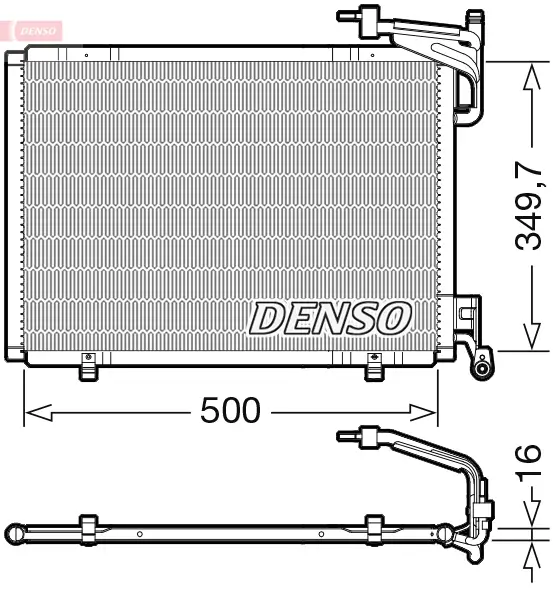 Kondensator, Klimaanlage DENSO DCN10055