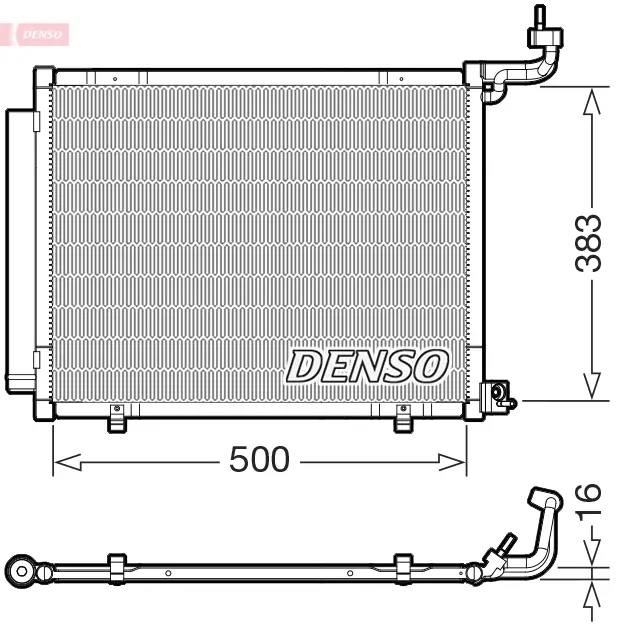 Kondensator, Klimaanlage DENSO DCN10058