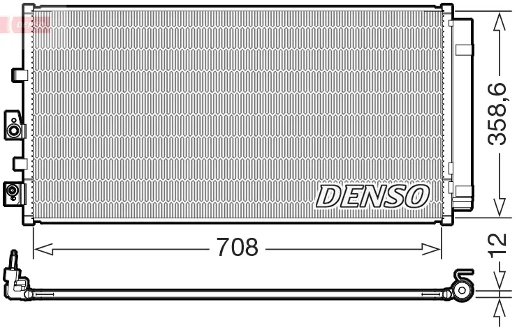 Kondensator, Klimaanlage DENSO DCN10061