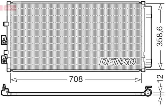 Kondensator, Klimaanlage DENSO DCN10062 Bild Kondensator, Klimaanlage DENSO DCN10062