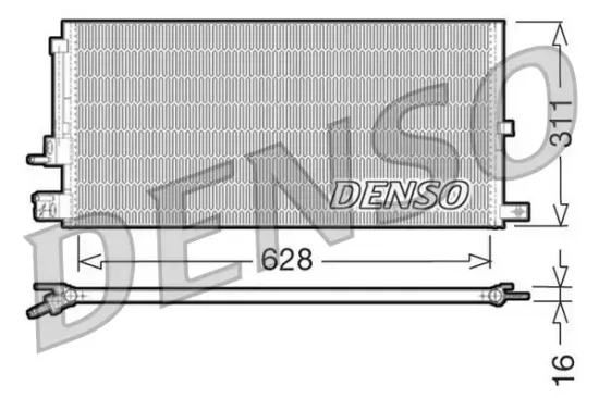 Kondensator, Klimaanlage DENSO DCN11007 Bild Kondensator, Klimaanlage DENSO DCN11007