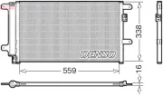 Kondensator, Klimaanlage DENSO DCN12007