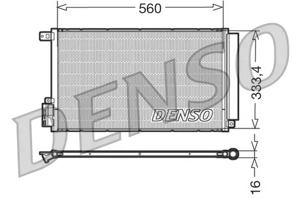 Kondensator, Klimaanlage DENSO DCN13109