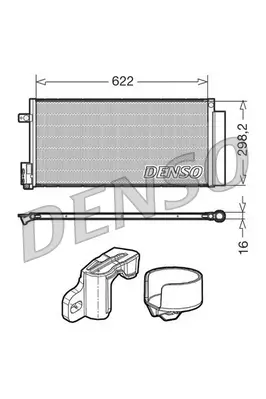 Kondensator, Klimaanlage DENSO DCN13110 Bild Kondensator, Klimaanlage DENSO DCN13110